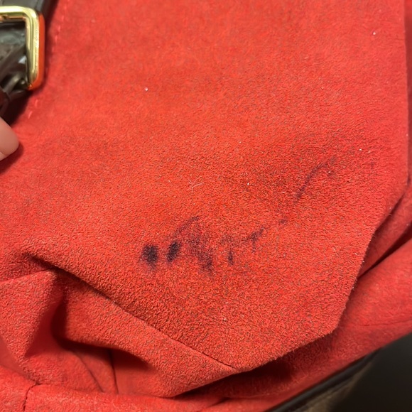 Louis Vuitton Damier Ebene coated canvas shoulder bag. - Picture 5 of 8